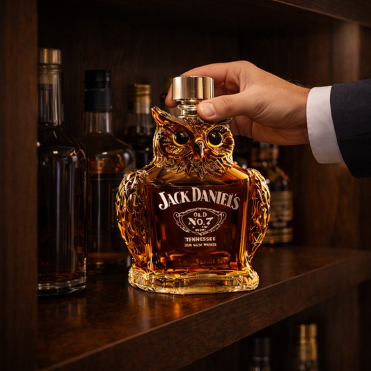 Botella de whisky - Edición Búho