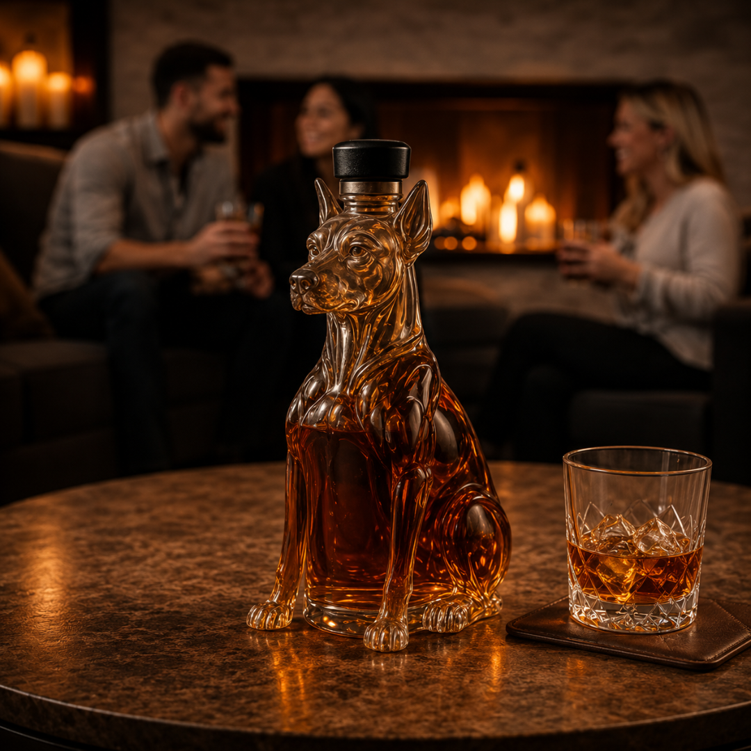 Botella de whisky - Edición Dobermann