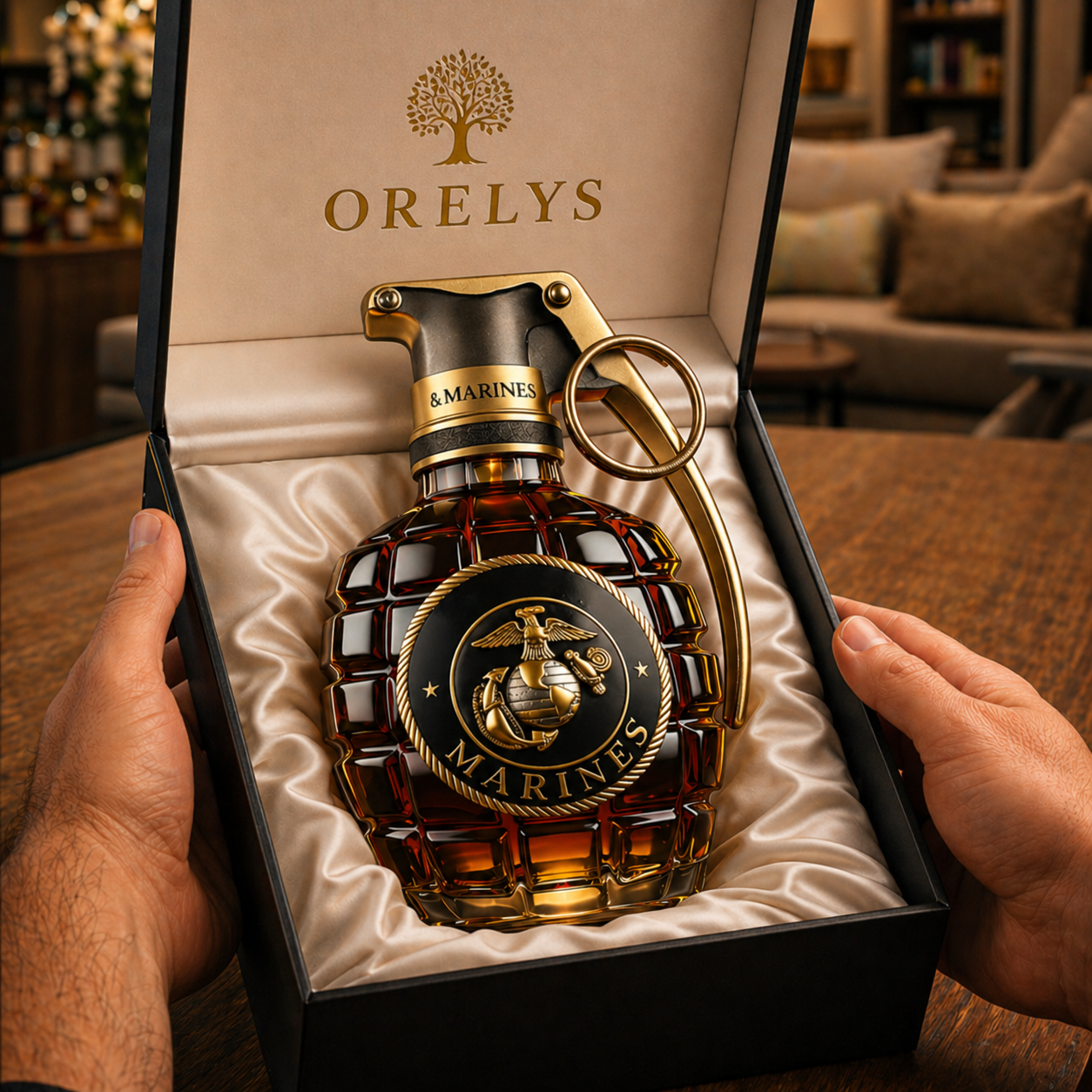 Botella de whisky - Edición Granate