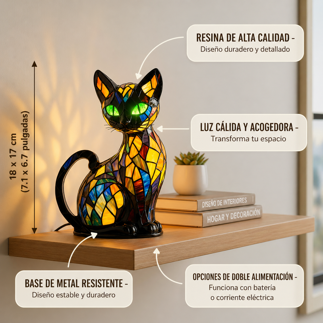 Gato negro tiffany