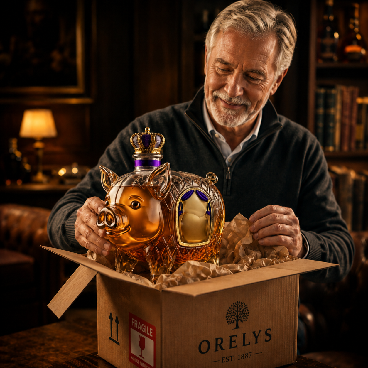 Botella de whisky - Edición «Pork»