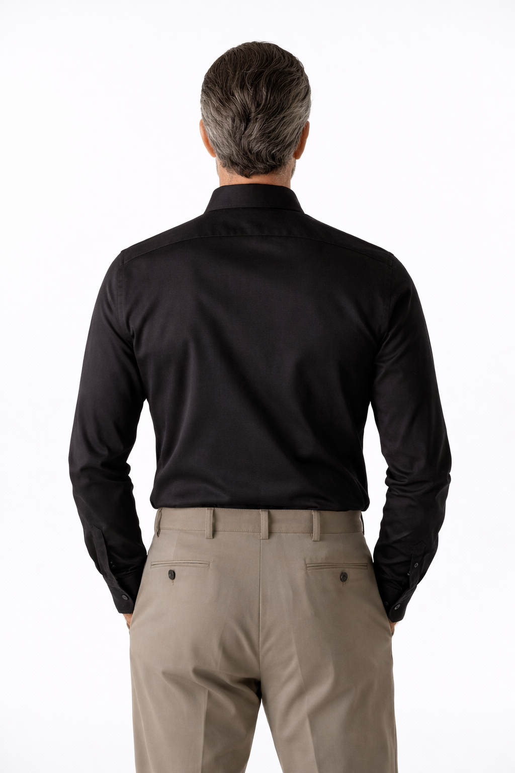 Camisa clásica negra Slim