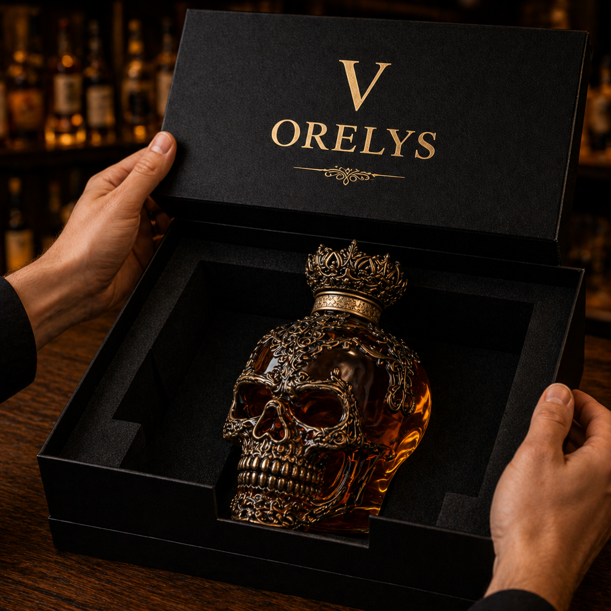 Botella de whisky Rey Muerto