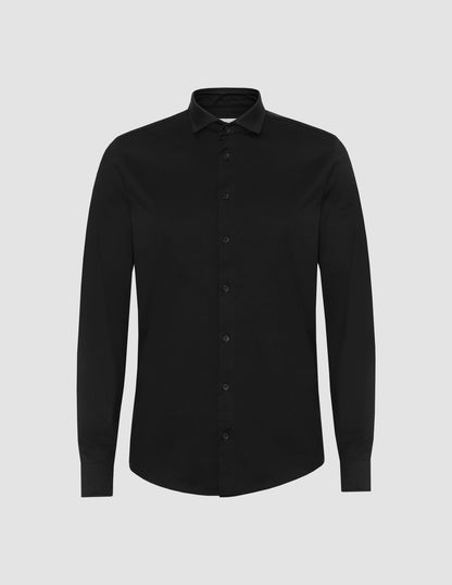 Camisa clásica negra Slim