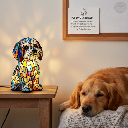 Lampara perrito tiffany