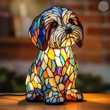 Lampara perrito tiffany