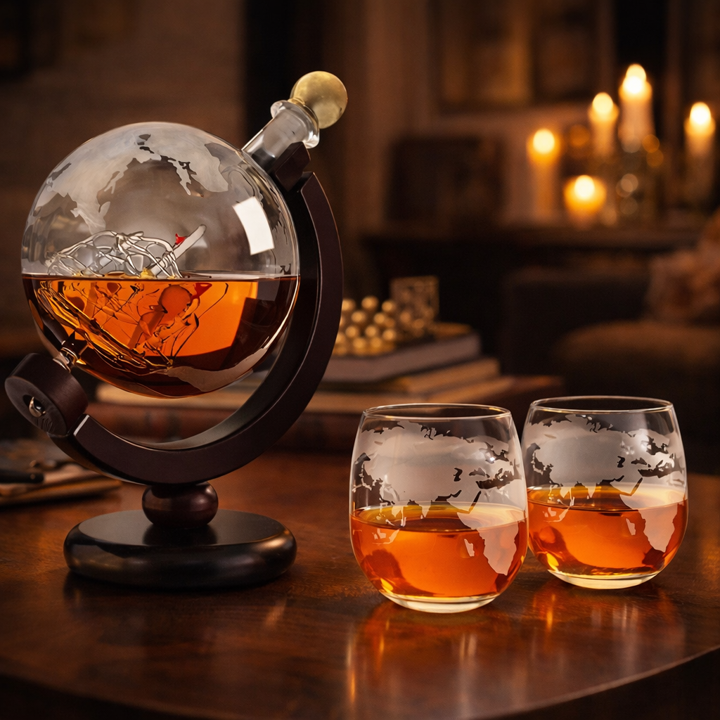 Botellas de whisky - Edición Mapa del Mundo