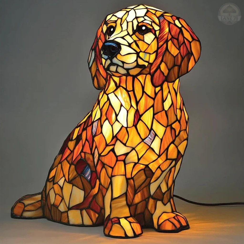 Figura de Lily, la golden retriever espiritual.