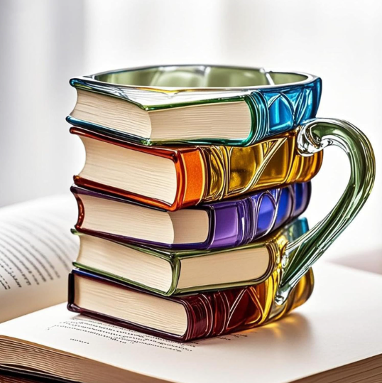 Taza con forma de libro