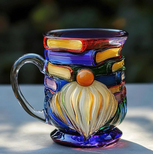 Taza artesanal en forma de enano para los amantes de los libros