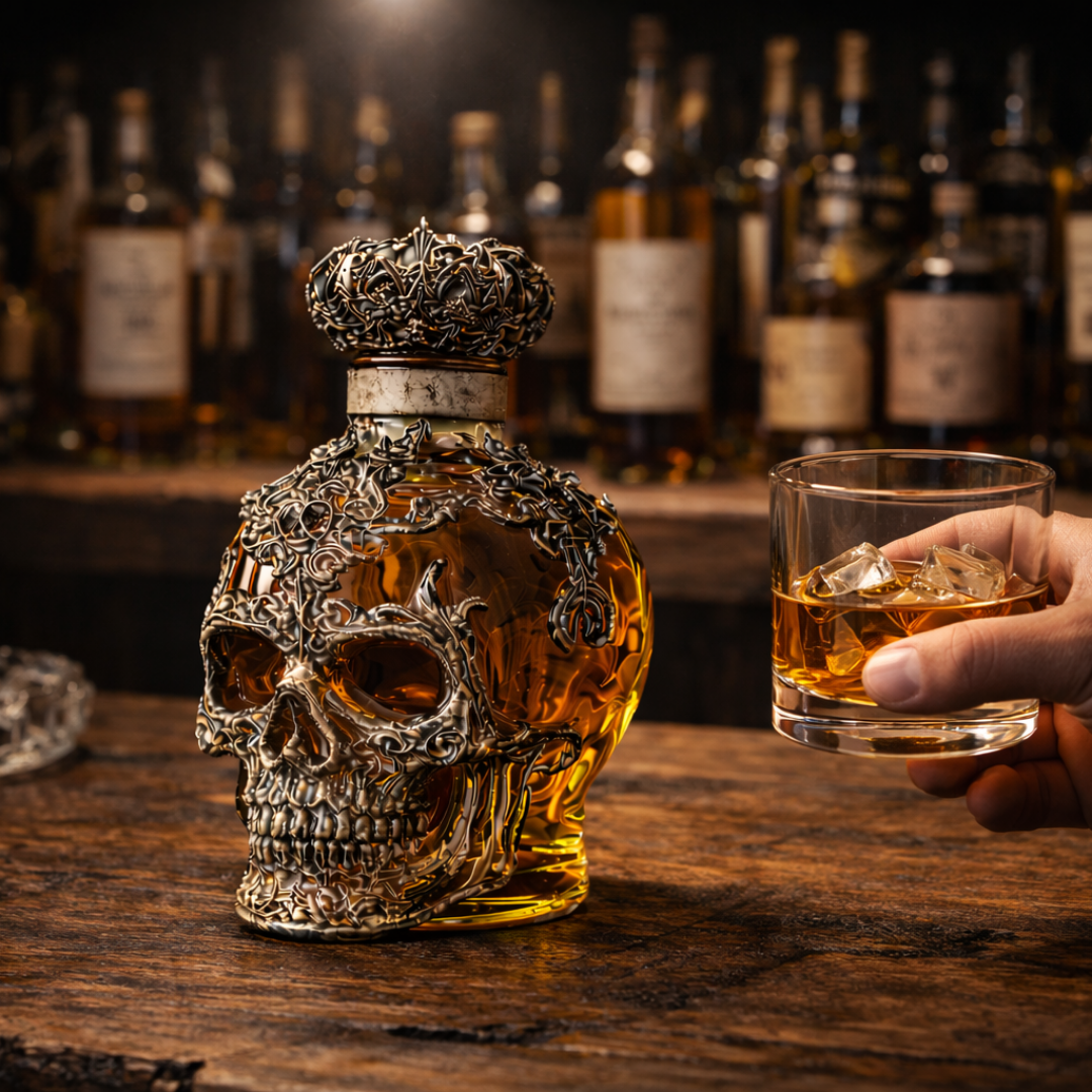 Botella de whisky - Edición Calaveras