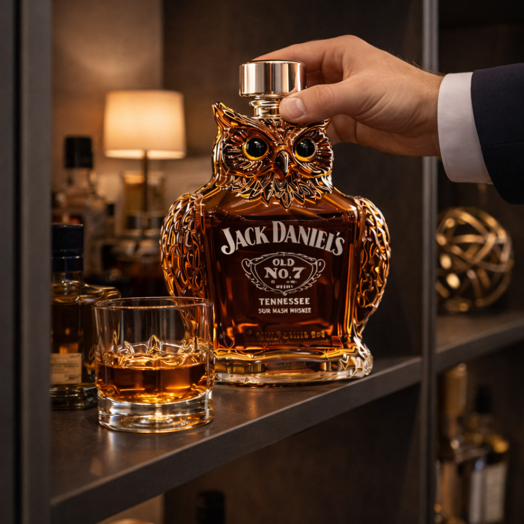 Botella de whisky - Edición Búho