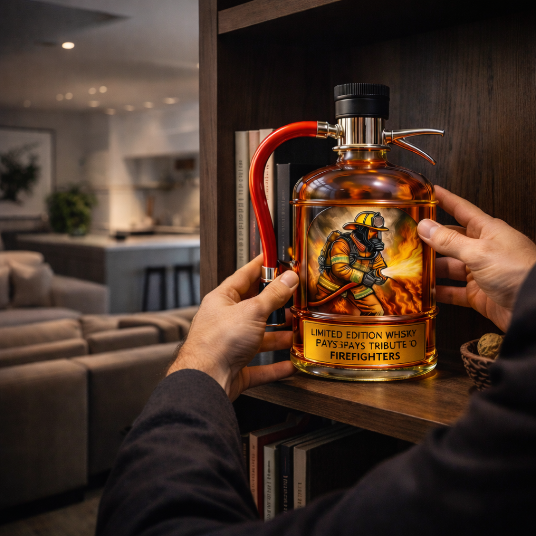 Botellas de whisky Extintor
