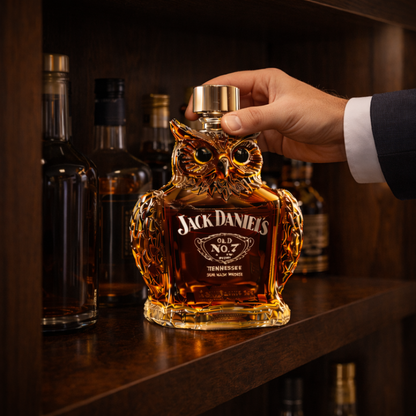 Botella de whisky - Edición Búho