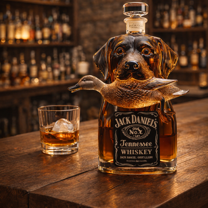 Botella de whisky Caza