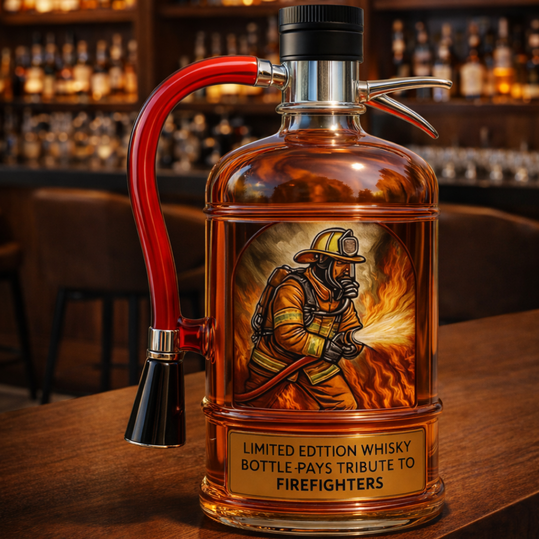 Botellas de whisky Extintor