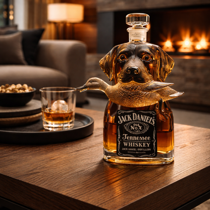 Botella de whisky Caza