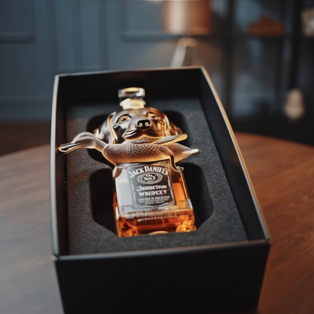 Botella de whisky Caza