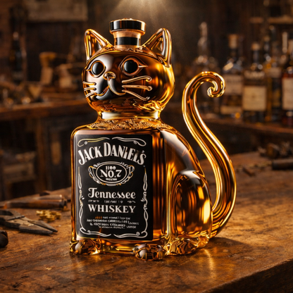 Botellas de whisky - Edición Gatuna