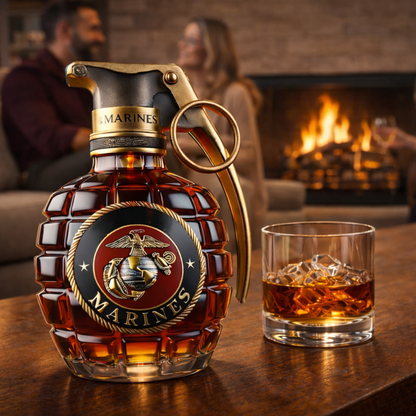 Botella de whisky - Edición Granate