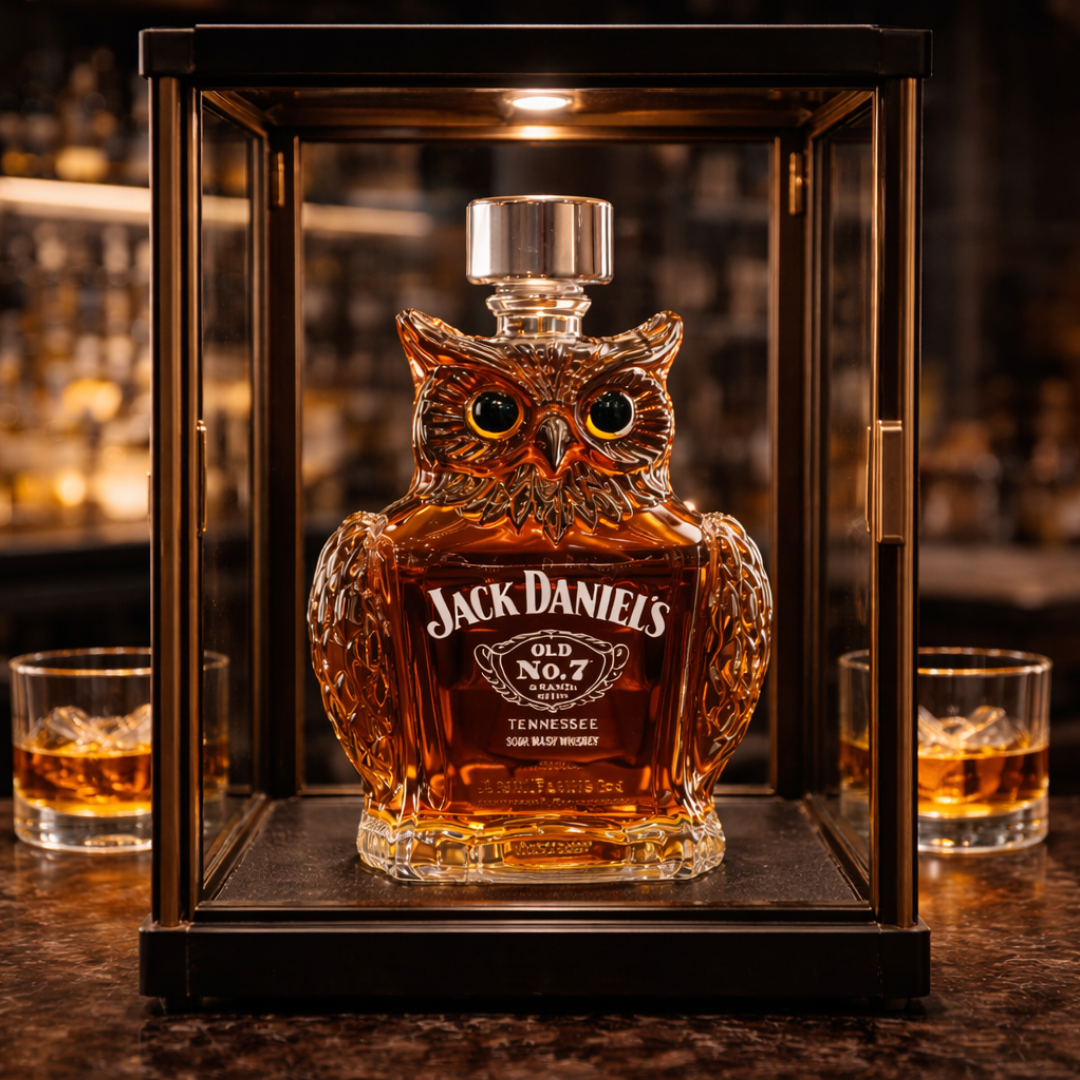 Botella de whisky - Edición Búho