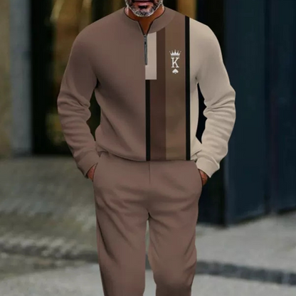 ⌛ Solo quedan 3 días: ¡50 % de descuento en todo! ⏰Conjunto para hombre: jersey con estampado gráfico y pantalones.