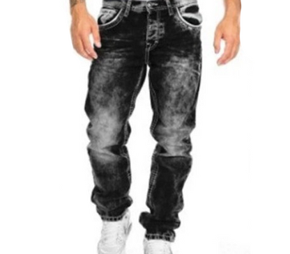 Vaqueros elásticos creativos para hombre, de estilo minimalista, ideales para el verano, estilo emo